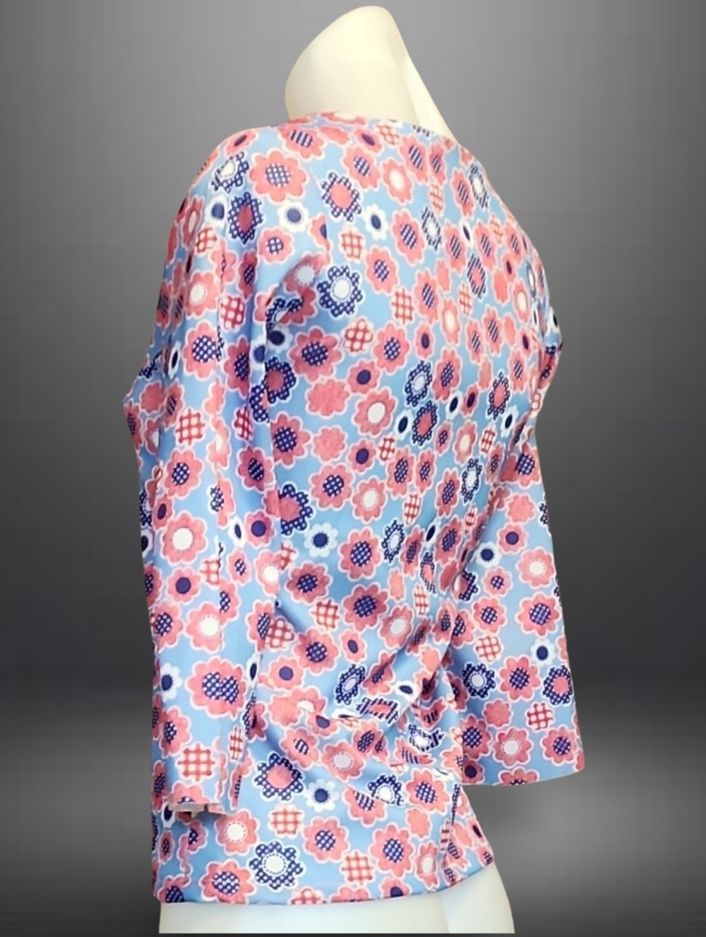 True Vintage Hand Made Floral Blouse No SZ Marked Pay Attention to Measurements - Picture 3 of 7
